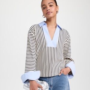 Tanya Taylor

Whitney Striped Long-Sleeve Top